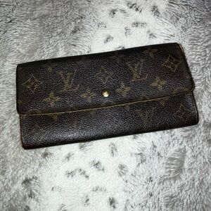 Louis Vuitton Brown Monogram Port Long Wallet